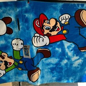 Nintendo Super Mario Blue Beach Towel